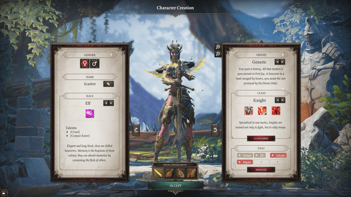 Divinity Original Sin 2 Charaktererstellung