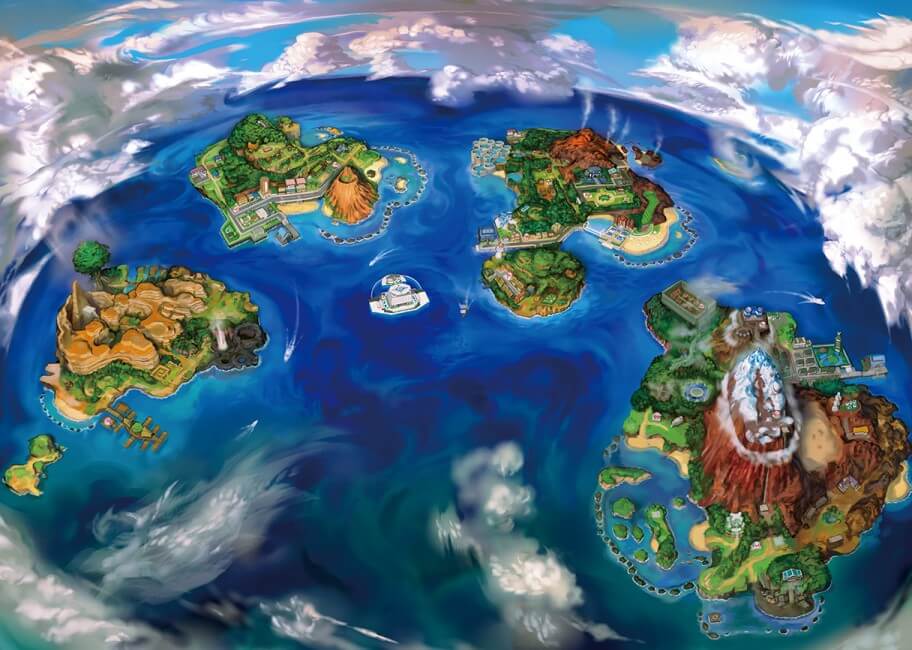 pokémon sonne und mond alola region