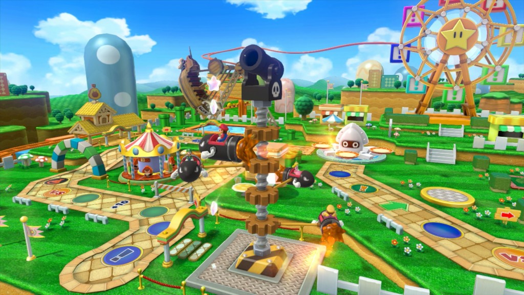 Mario Party 10 Team auf dem Spielfeld