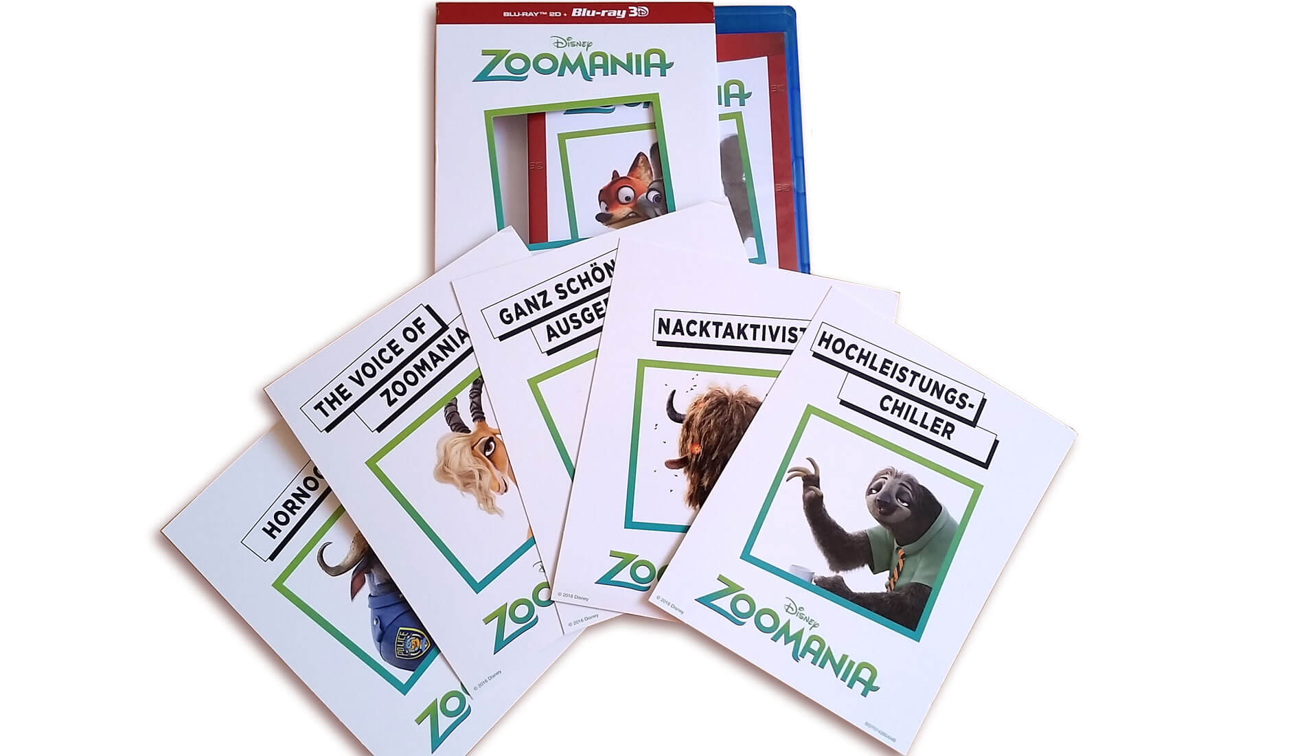 Zoomania Extras 3D Blu ray