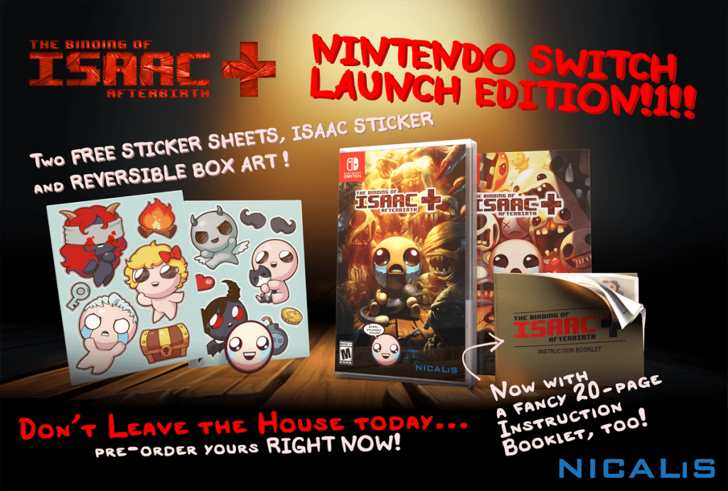 the binding of isaac: afterbirth+ nintendo switch