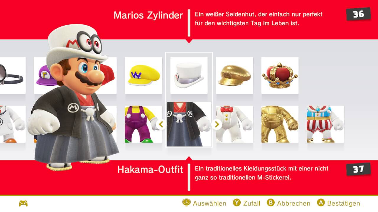 Super Mario Odyssey Hakama
