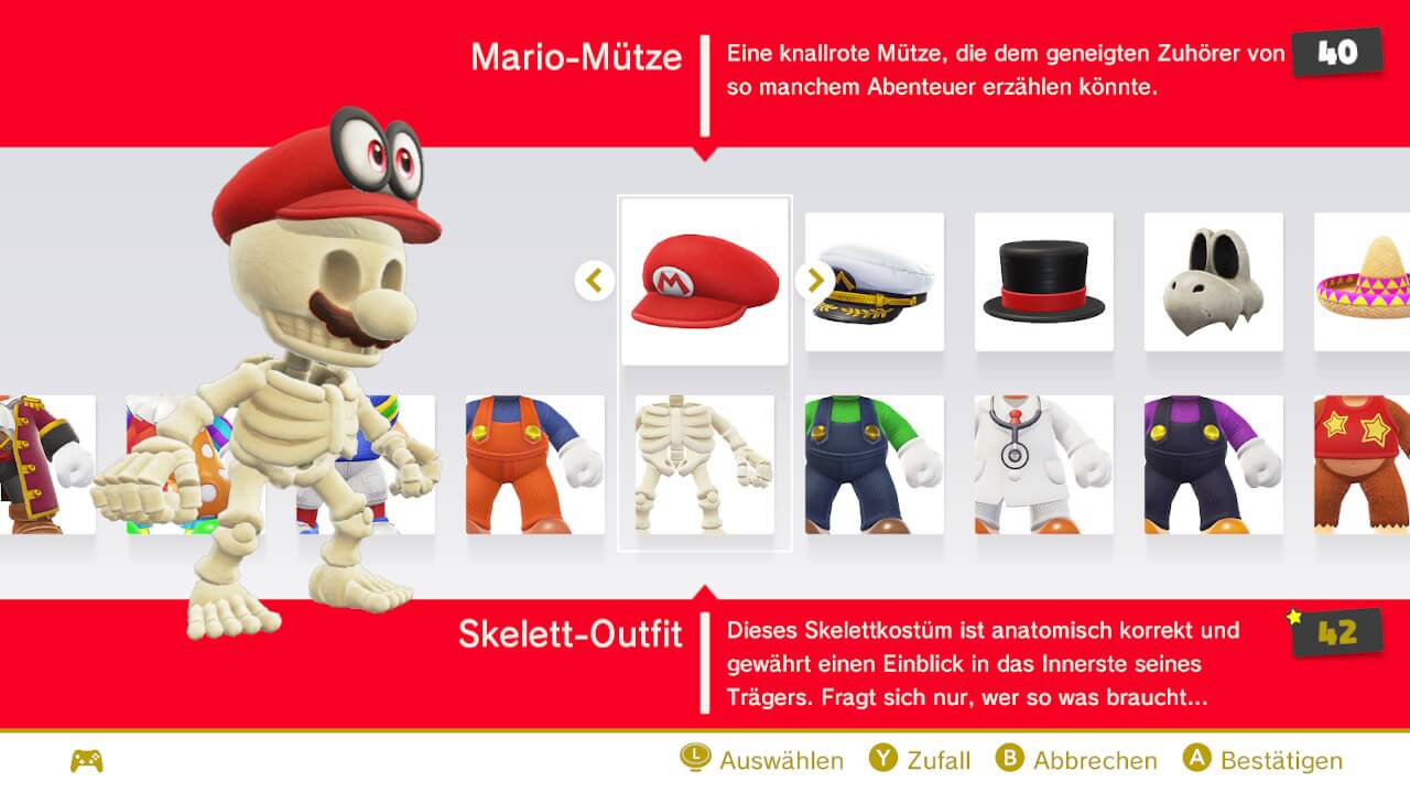 Skelett Mario