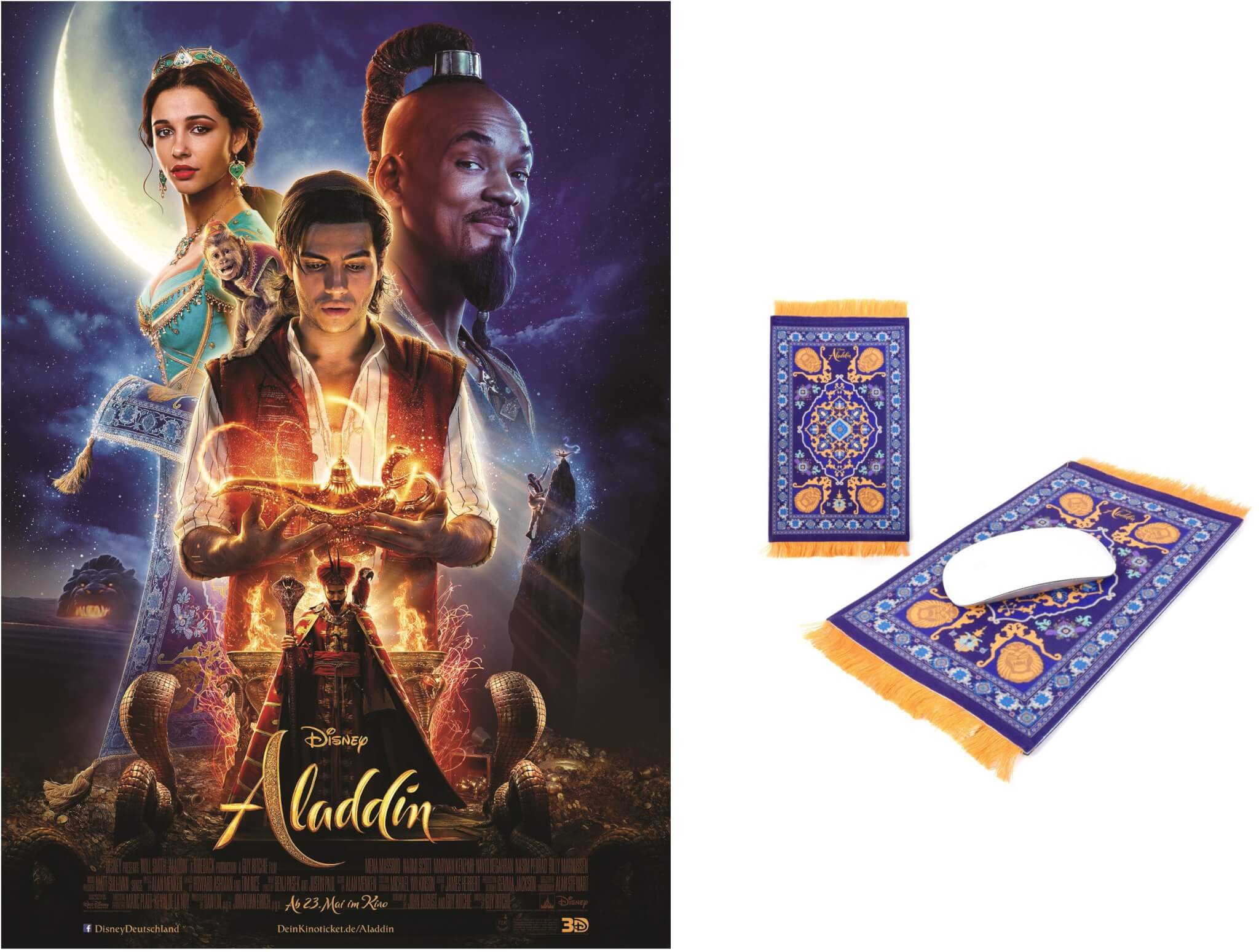 Aladdin Kinogutscheine und Goodies Gewinnspiel Verlosung