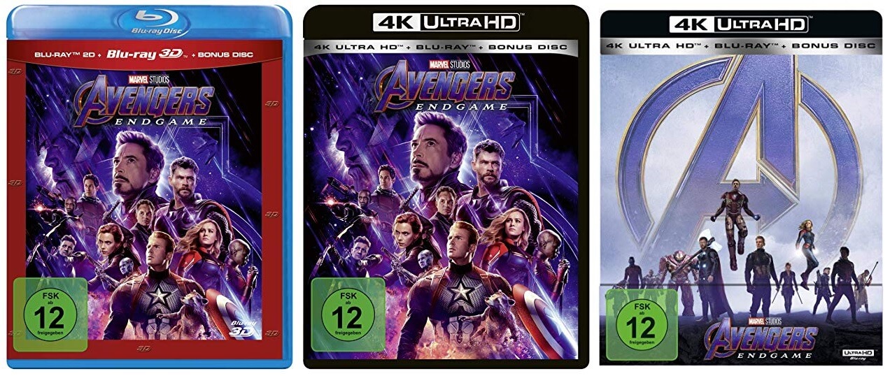 Avengers: Endgame DVD Blu-ray Steelbook