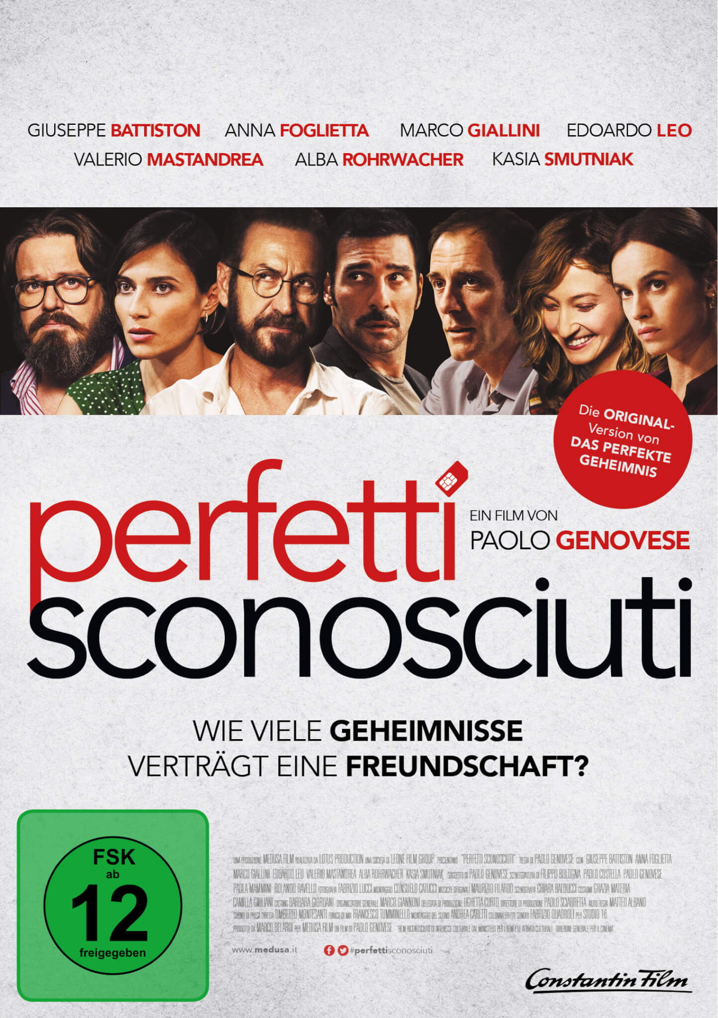 Perfetti Sconosciuti Deutsch DVD