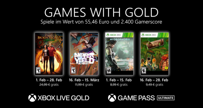 Games with Gold Februar 2022