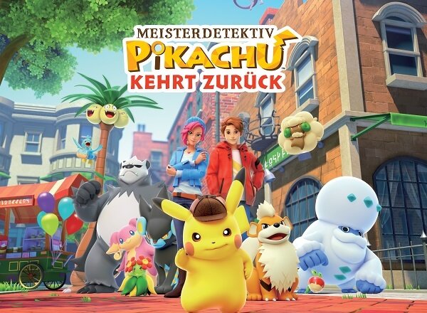 Meisterdetektiv Pikachu kehrt zurück ist jetzt im Handel und als Downloadversion im Nintendo eShop exklusiv für die Nintendo Switch erhältlich.
