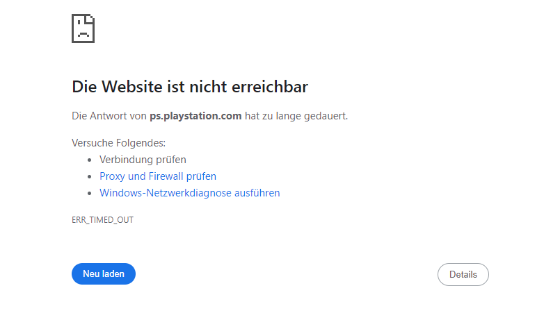 PlayStation Adventskalender down offline nicht erreichbar