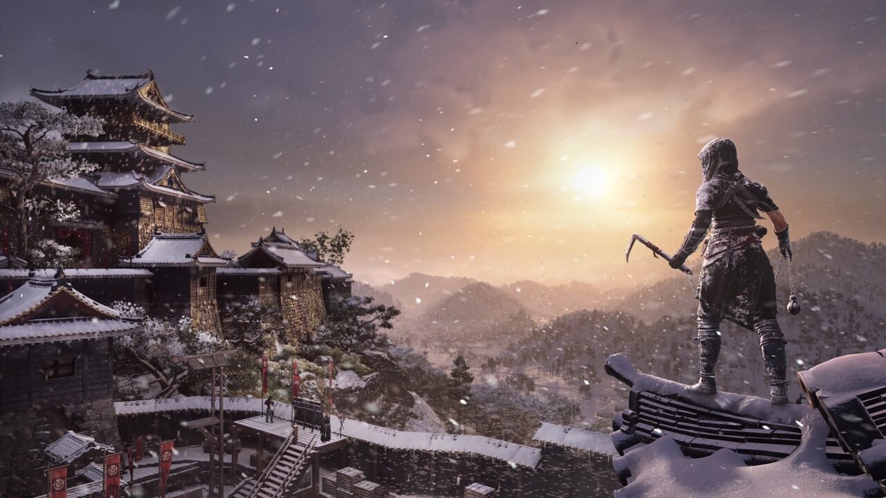 Asssassin's Creed Shadows - Tempel im Winter