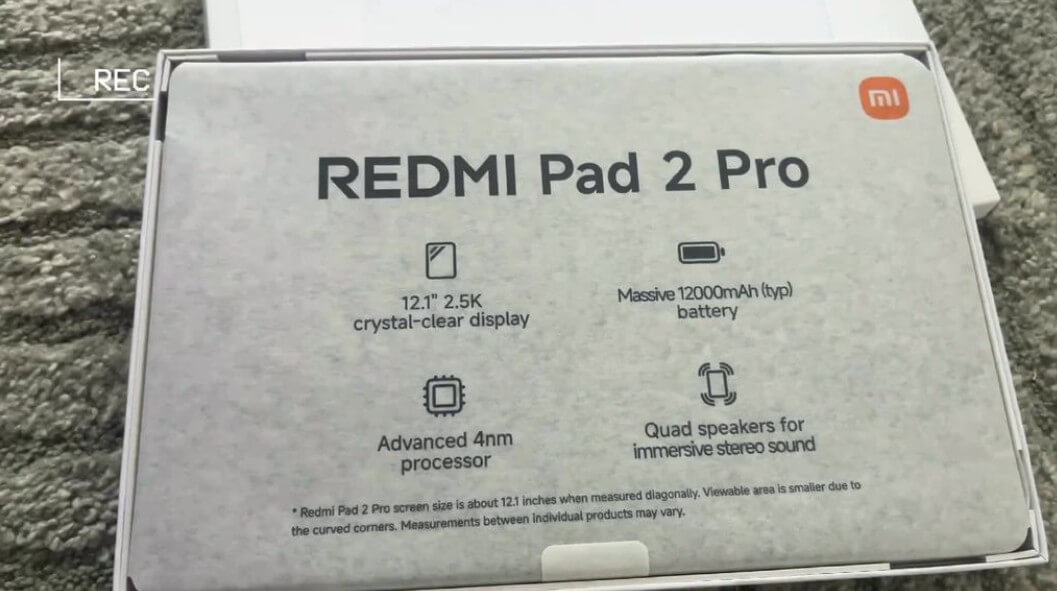 Unboxing Xiaomi Redmi Pad 2 Pro