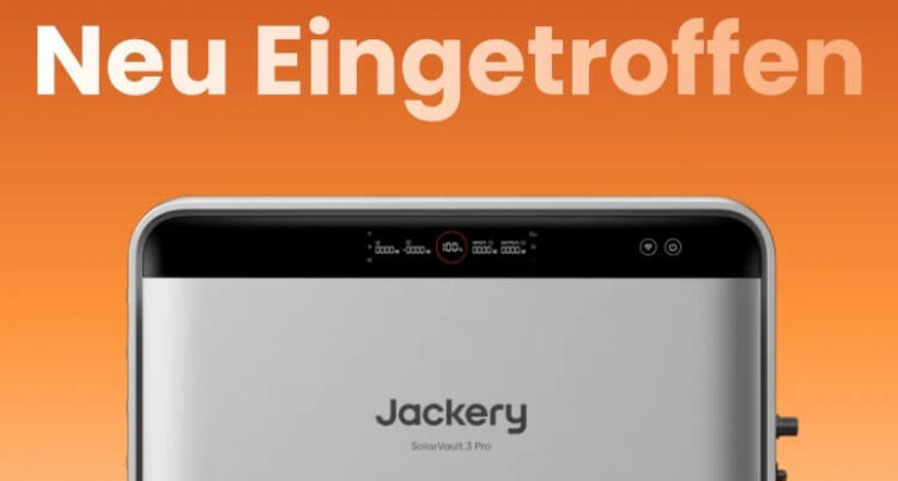 Mit der neuen SolarVault 3 Serie bringt Jackery eine modulare Speicherlösung auf den Markt, die maximale Flexibilität in euren Energiealltag bringt
