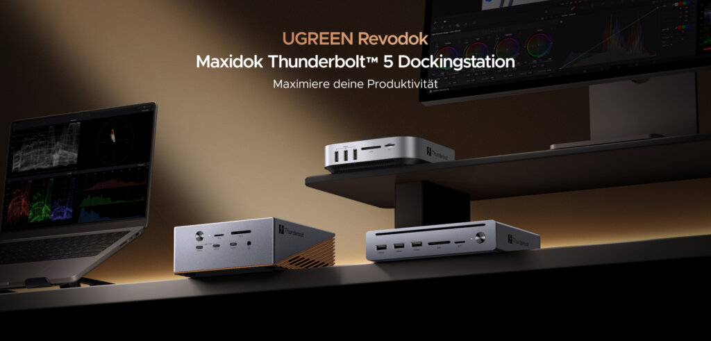UGREEN präsentiert drei neue Thunderbolt™-5-Dockingstationen